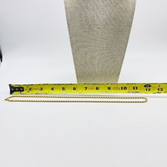 MONET Classic Rope Chain Necklace Gold Tone Career Cosplay LARP Holiday Party - Picture 5 of 6